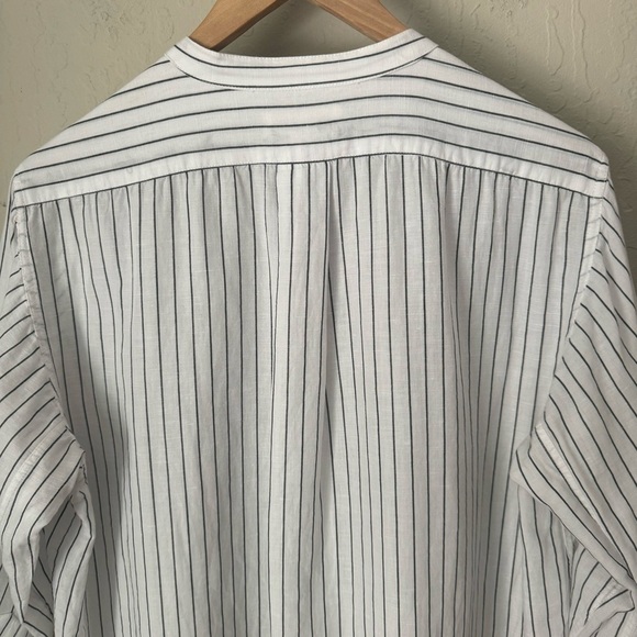 NILI LOTAN Loria Tunic Shirt Dress WITH ORIGINAL TAG Linen Cotton Stripe Size M - Picture 10 of 16